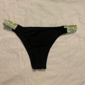 Victoria's Secret Cheeky Black Bikini Bottoms S